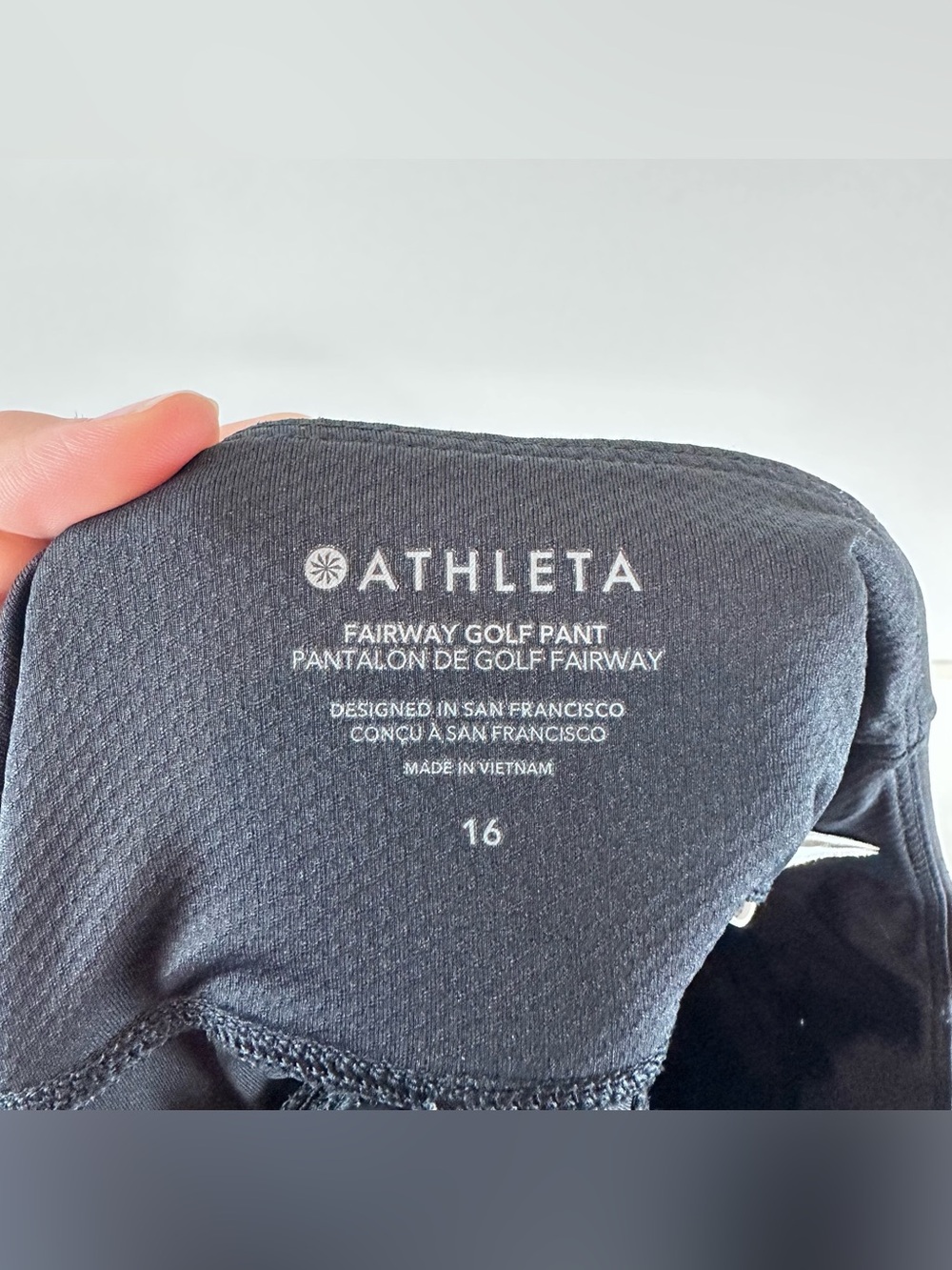 Athleta Black Fairway High Rise Casual Preppy Golf Pants Size 16 - Picture 5 of 8